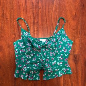 AE floral cropped top